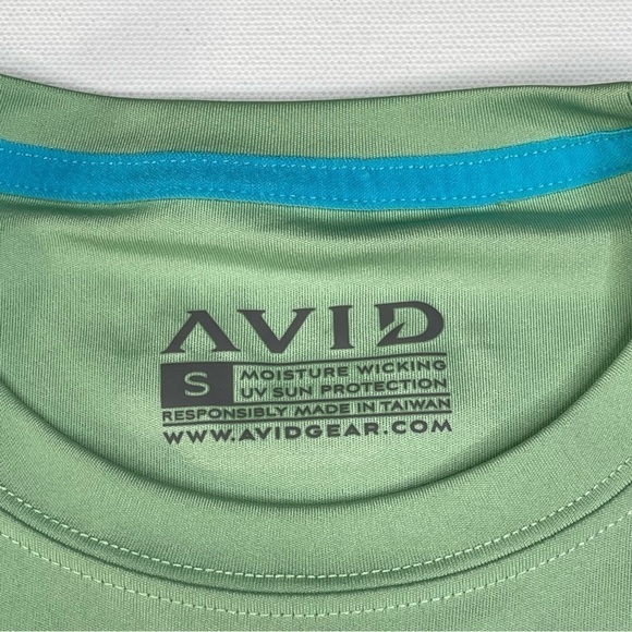 AVID Tee Shirt Long Sleeve Pacifico UV Moisture Wicking Green Outdoor Hiking - Picture 10 of 11